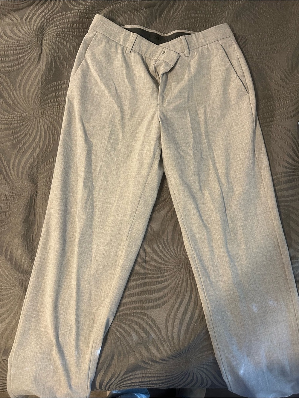 Haggar Light Gray Dress Pants - Classic Straight